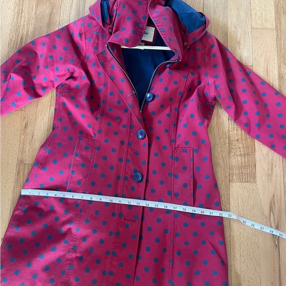 Hatley Blue and Red Polka Dot Coat - Picture 5 of 7